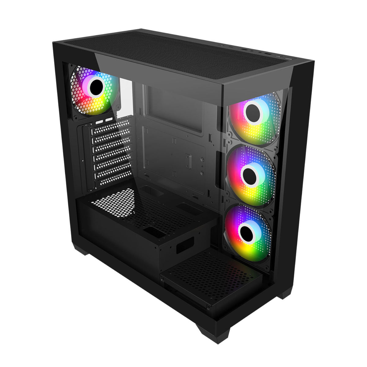 Fsp M340 ARGB ATX Gaming Chassis Black image 3