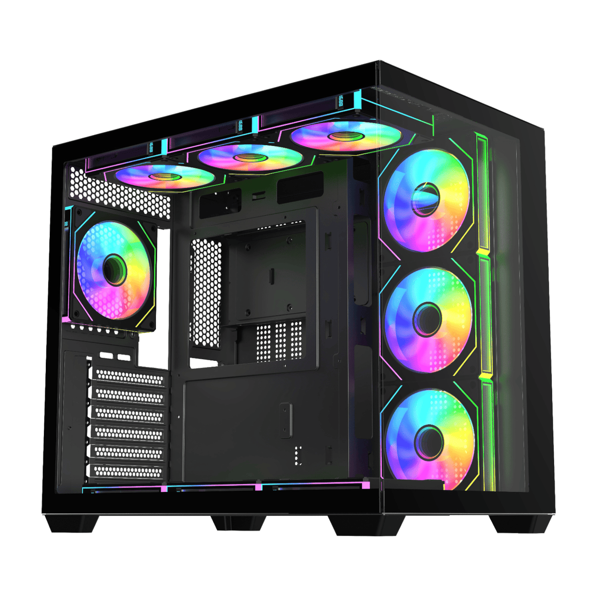 Fsp M341 ARGB ATX Mid Tower Gaming Chassis Black