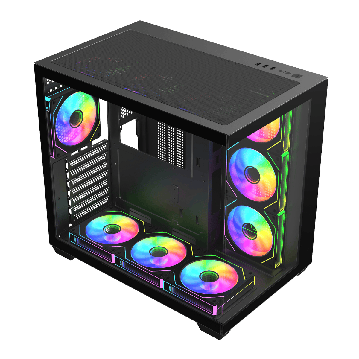 Fsp M341 ARGB ATX Mid Tower Gaming Chassis Black image 4
