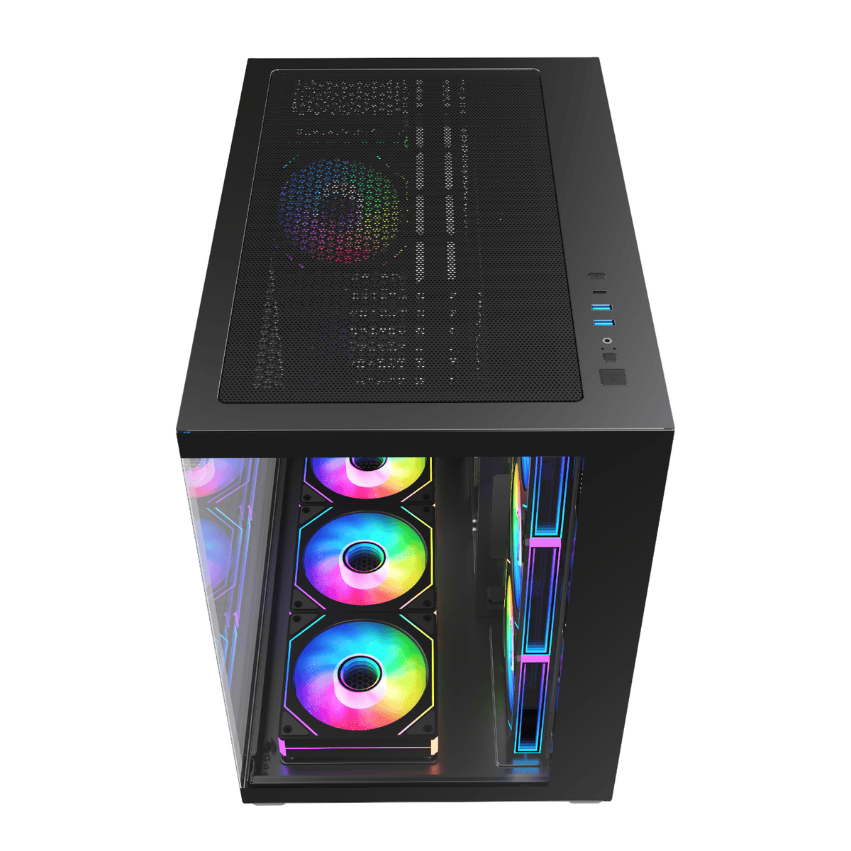 Fsp M341 ARGB ATX Mid Tower Gaming Chassis Black image 5