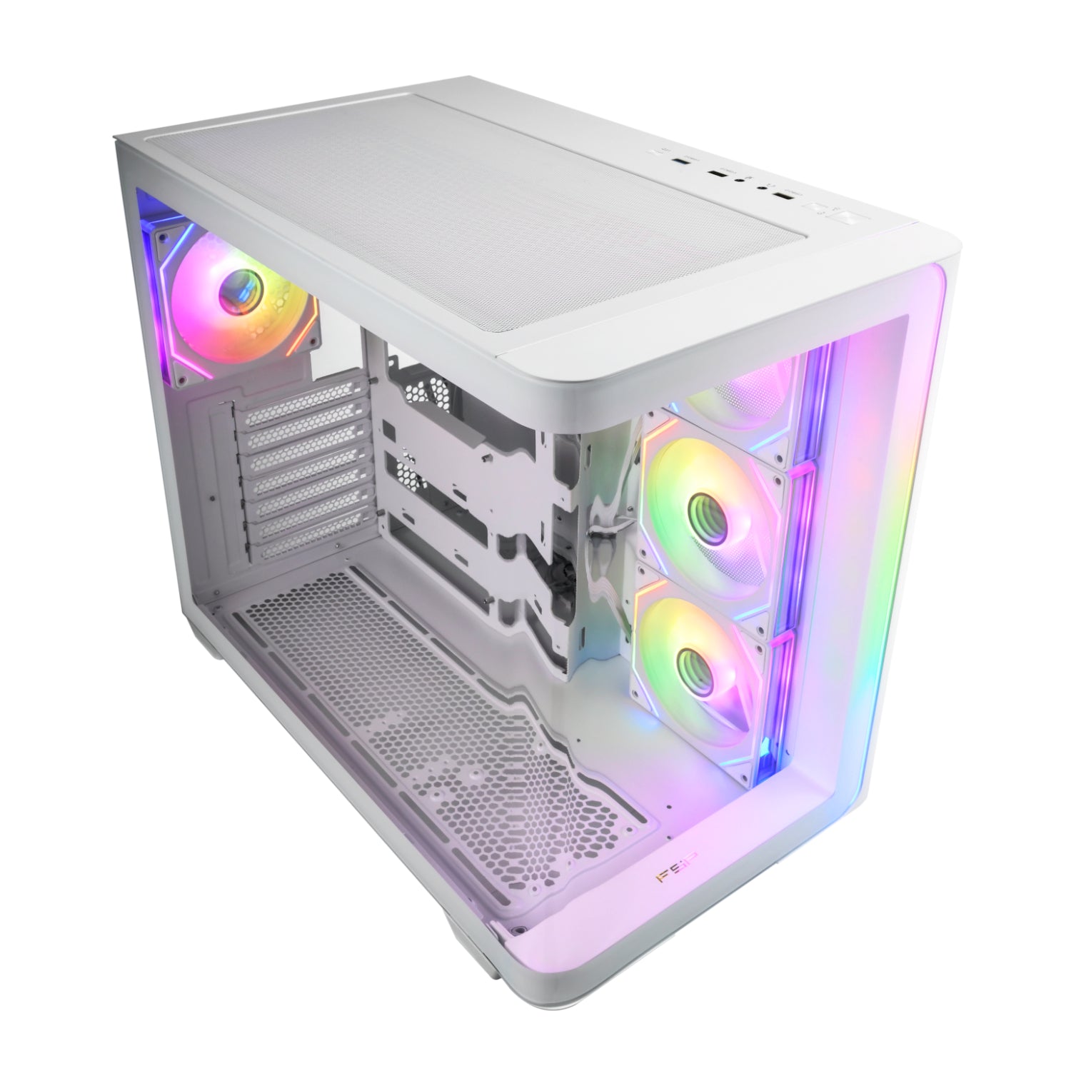 Fsp M580 ARGB ATX Mid Tower Gaming Chassis White