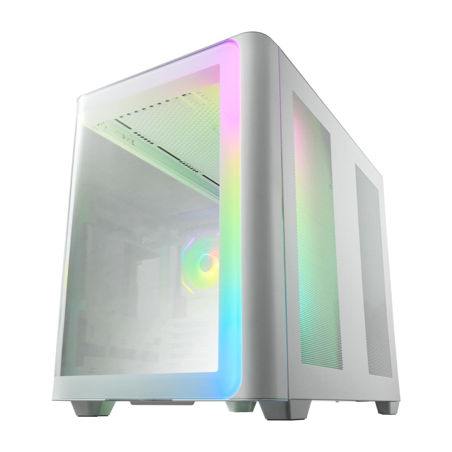 Fsp M580 ARGB ATX Mid Tower Gaming Chassis White image 3