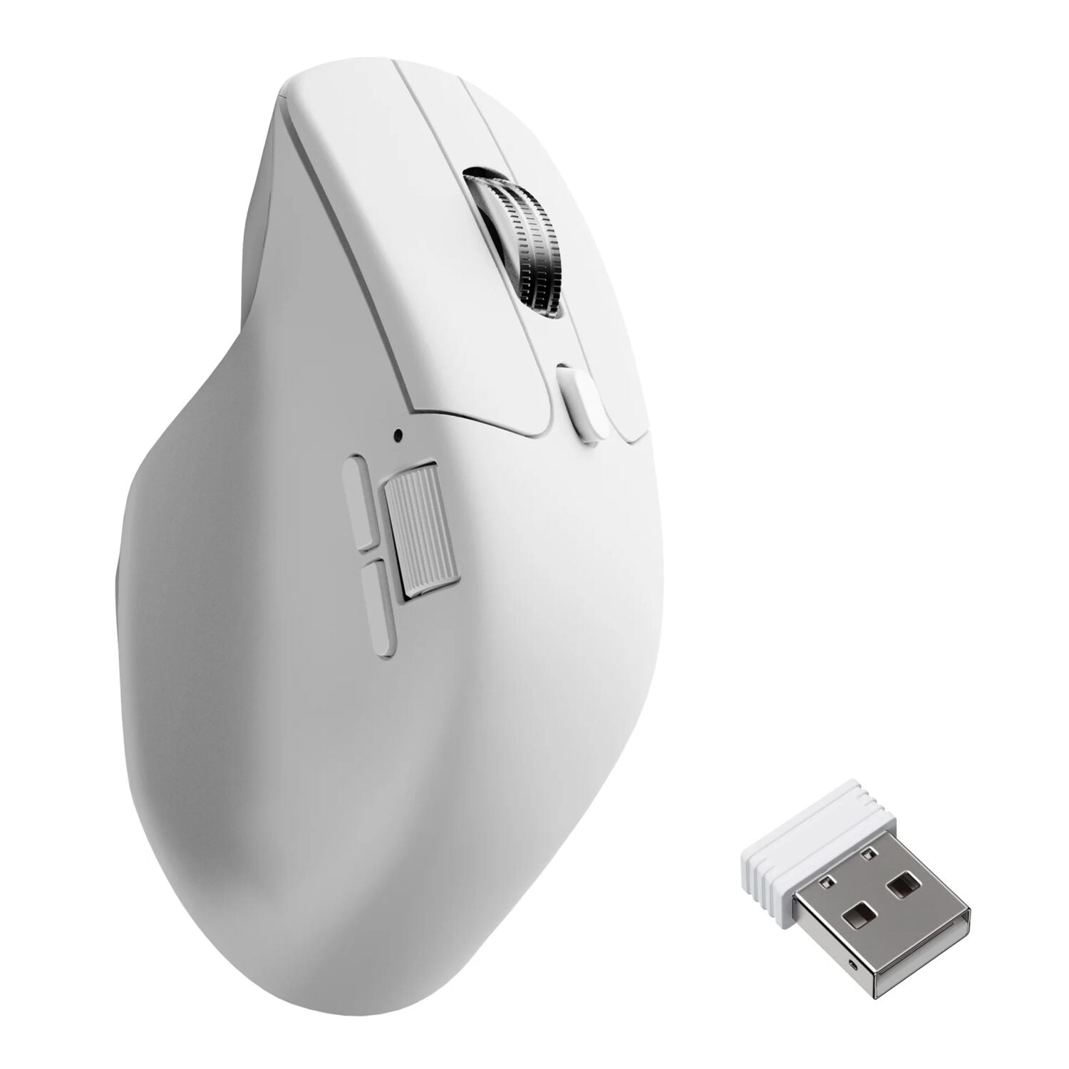 Keychron Pixart 3950 8K 30000DPI Wireless Mouse (BT/2.4GHZ/WIRED) White image 2