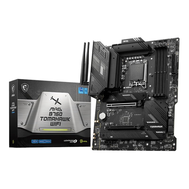 Msi Mag B760 Tomahawk WIFI DDR5 INTEL LGA1700 ATX Gaming Motherboard