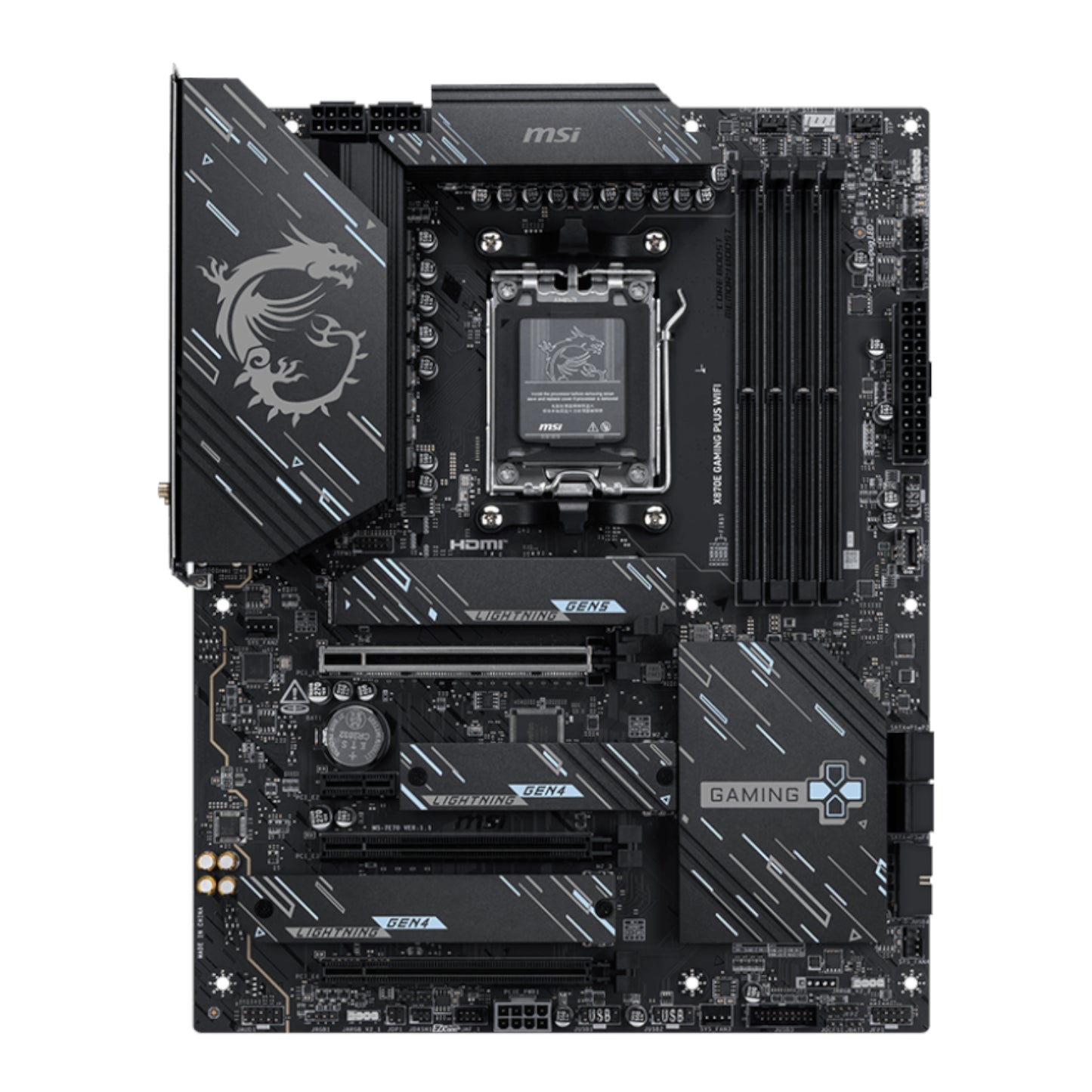 Msi X870E Gaming Plus WIFI AM5 ATX Gaming Motherboard image 2