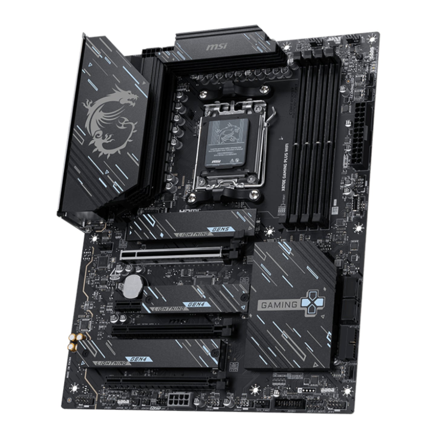 Msi X870E Gaming Plus WIFI AM5 ATX Gaming Motherboard image 3