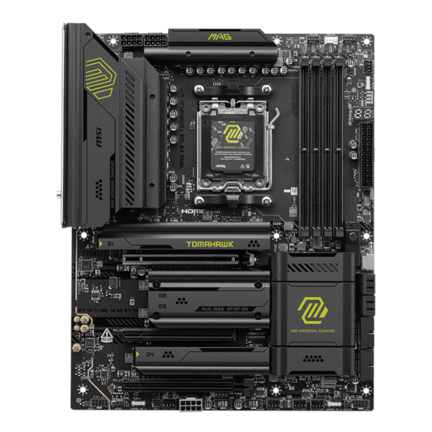 Msi Mag X870E Tomahawk WIFI AM5 ATX DDR5 Gaming Motherboard image 2