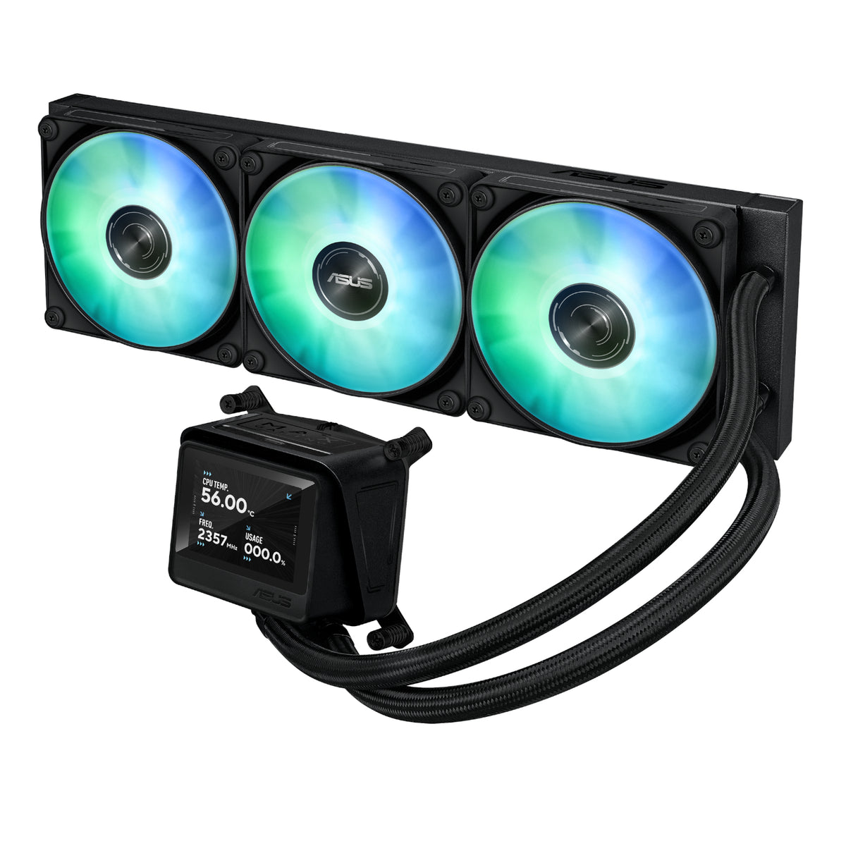 Asus Max Gaming Lc 360 ARGB Lcd All-In-One CPU Liquid Cooler Black image 2