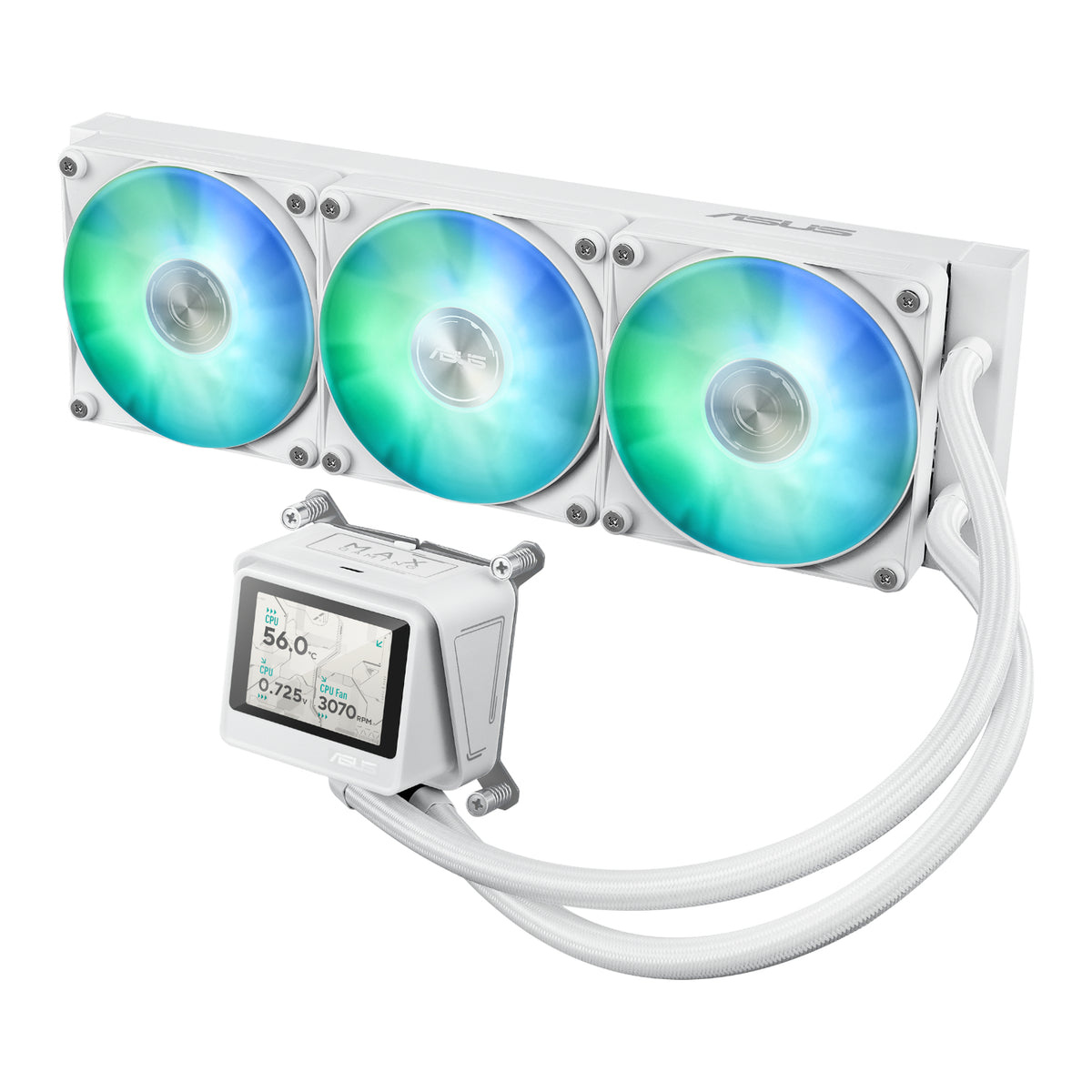 Asus Max Gaming Lc 360 ARGB Lcd All-In-One CPU Liquid Cooler White image 2