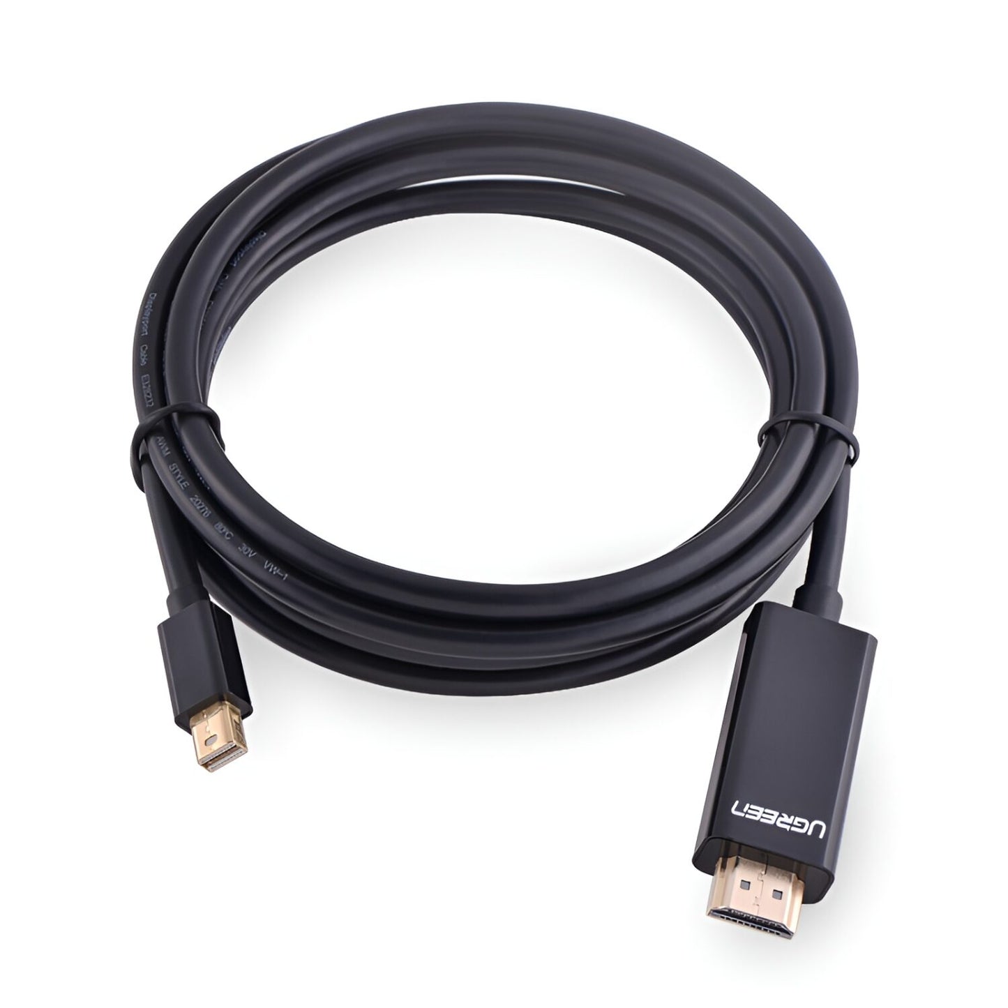 Ugreen Mini Displayport Male To 4K@30HZ HDMI Cable 1.5M Black image 3