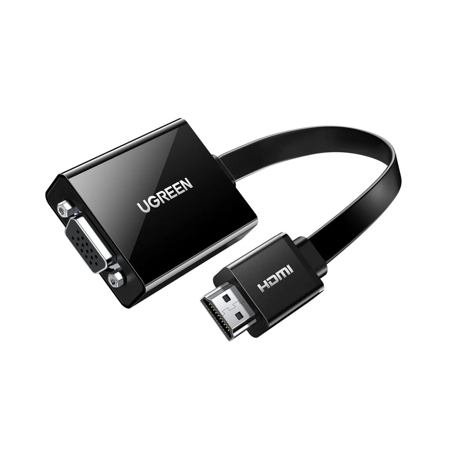 Ugreen HDMI To VGA Adapter, With 3.5MM Audio And Power Port Black