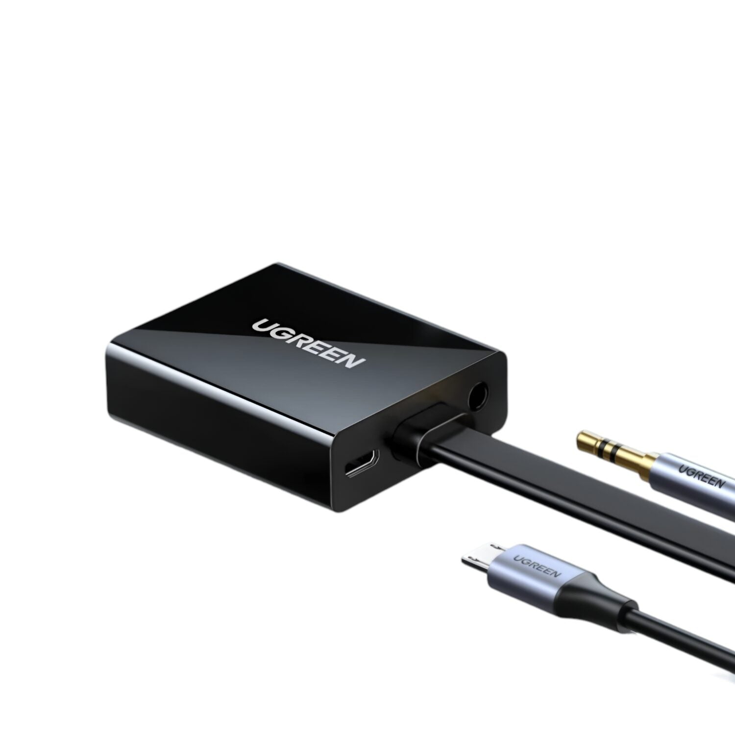 Ugreen HDMI To VGA Adapter, With 3.5MM Audio And Power Port Black image 2