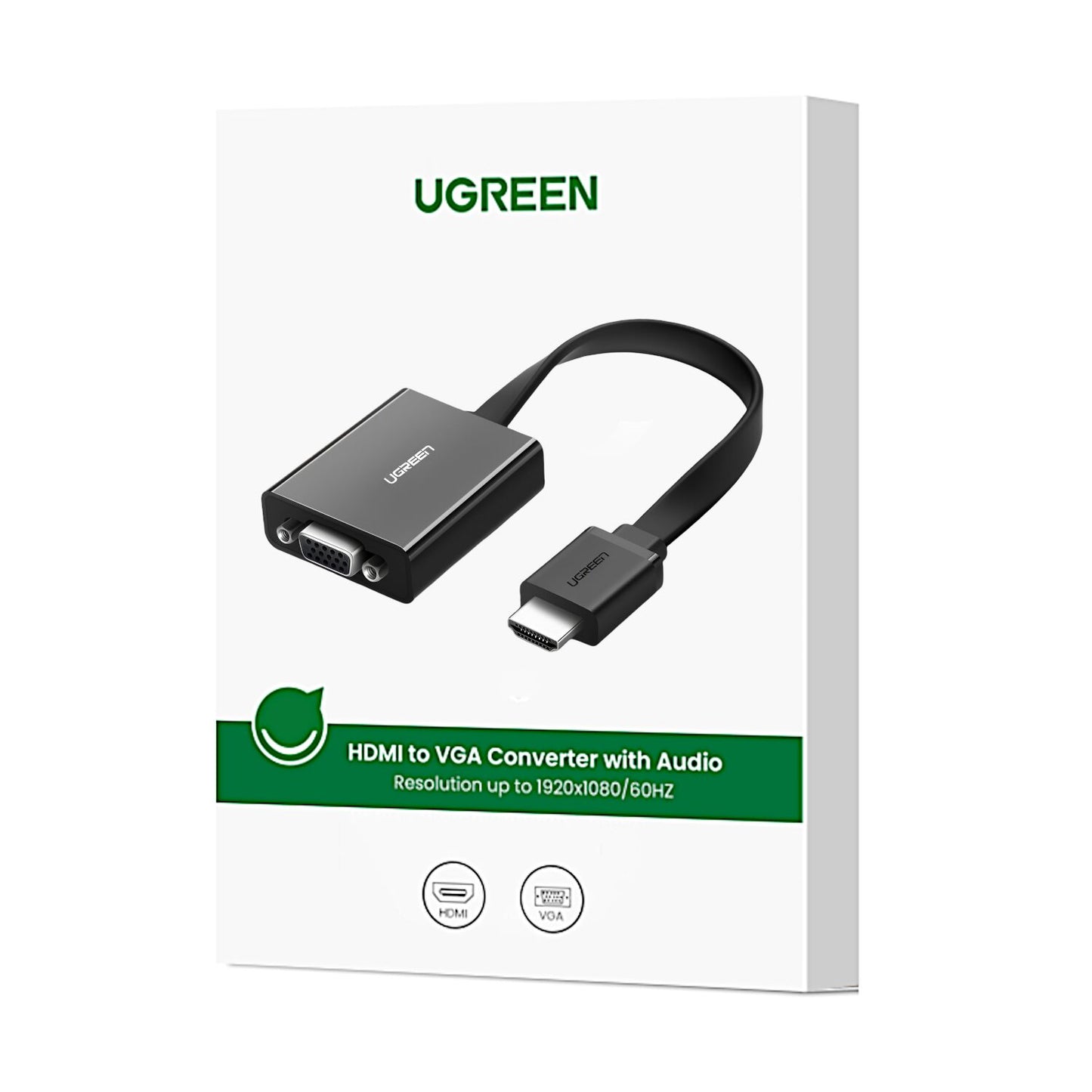Ugreen HDMI To VGA Adapter, With 3.5MM Audio And Power Port Black image 5