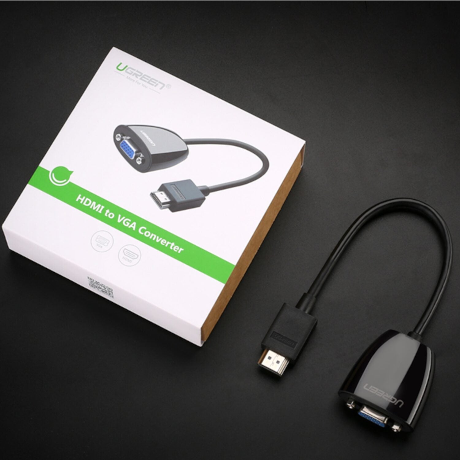 Ugreen HDMI To VGA Converter, 1080P Video Adapter Black image 5