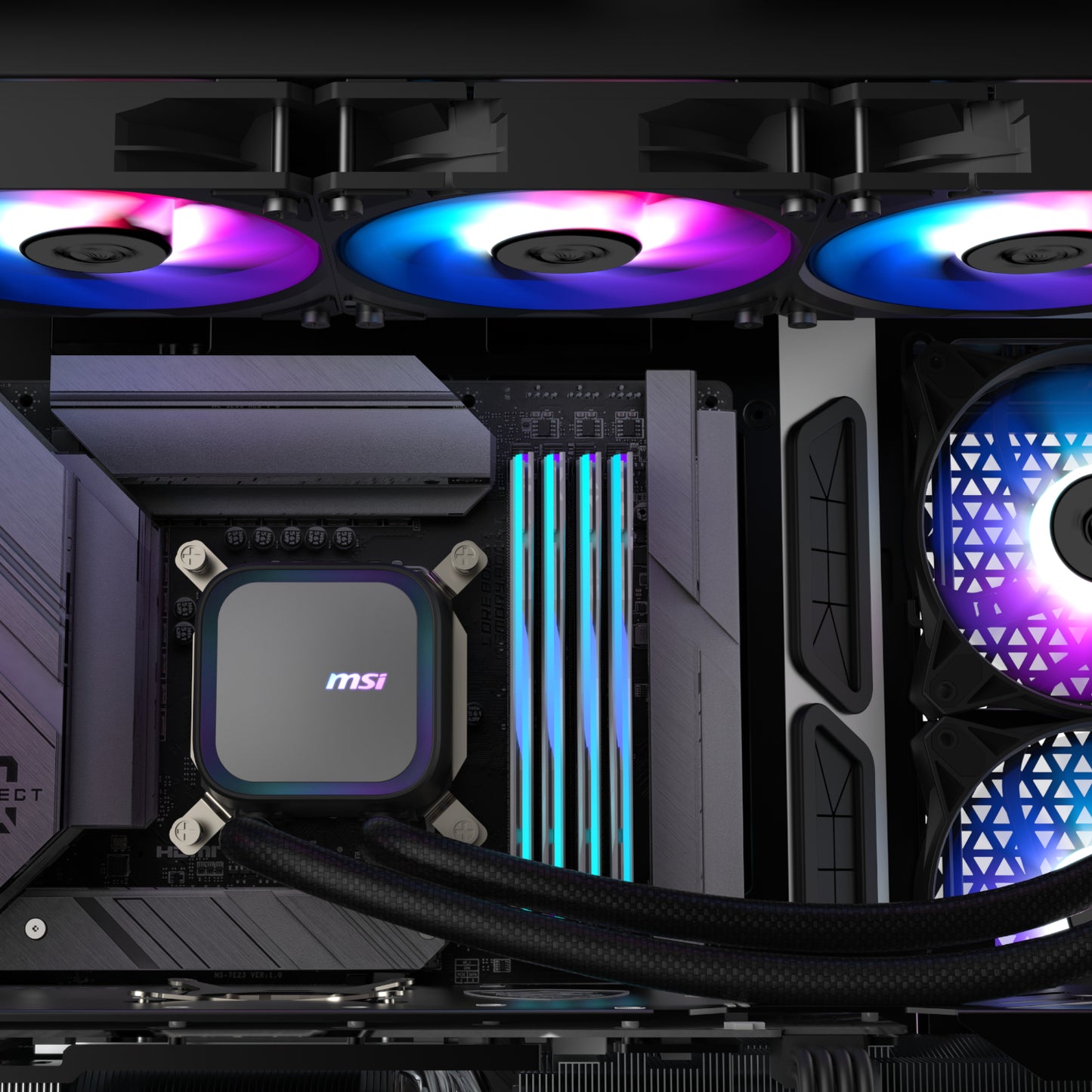 Msi Mag Coreliquid A13 360 Aio Liquid CPU Cooler Black image 4