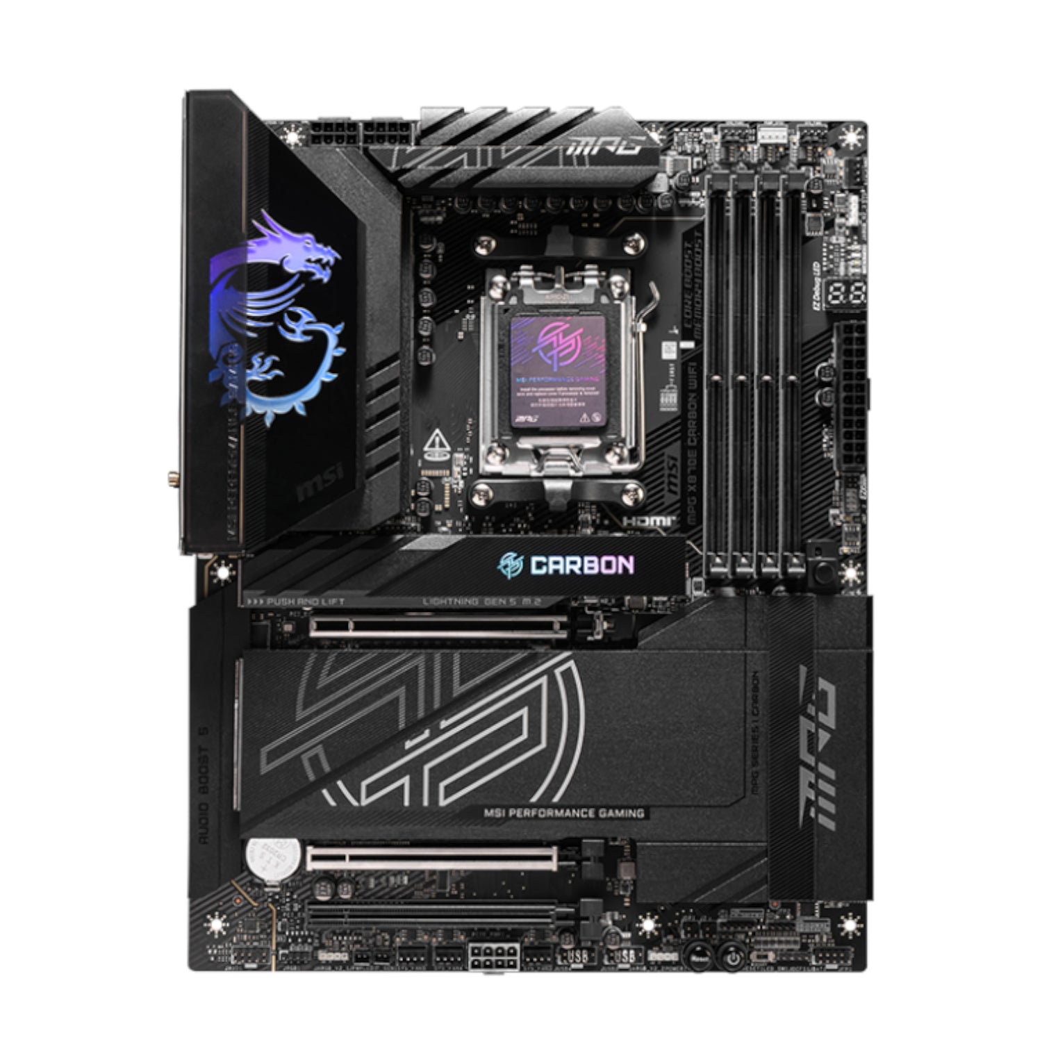 Msi Mag X870E Carbon WIFI ATX Motherboard image 2