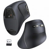 Ugreen Multi-Mode Vertical Mouse Bluetooth And 2.4G Wireless–black image 3