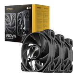 Antec Nova 120 PWM Fan 3 Pack With Speed Controller Black