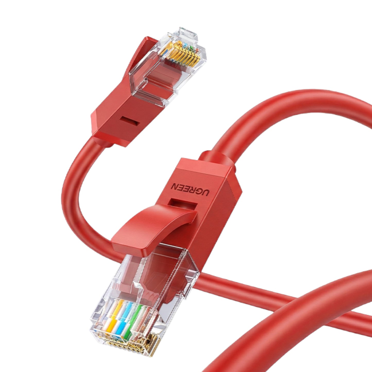Ugreen RJ45 CAT6 1M LAN Network Cable – (1GBPS, 250MHZ) – Red image 4