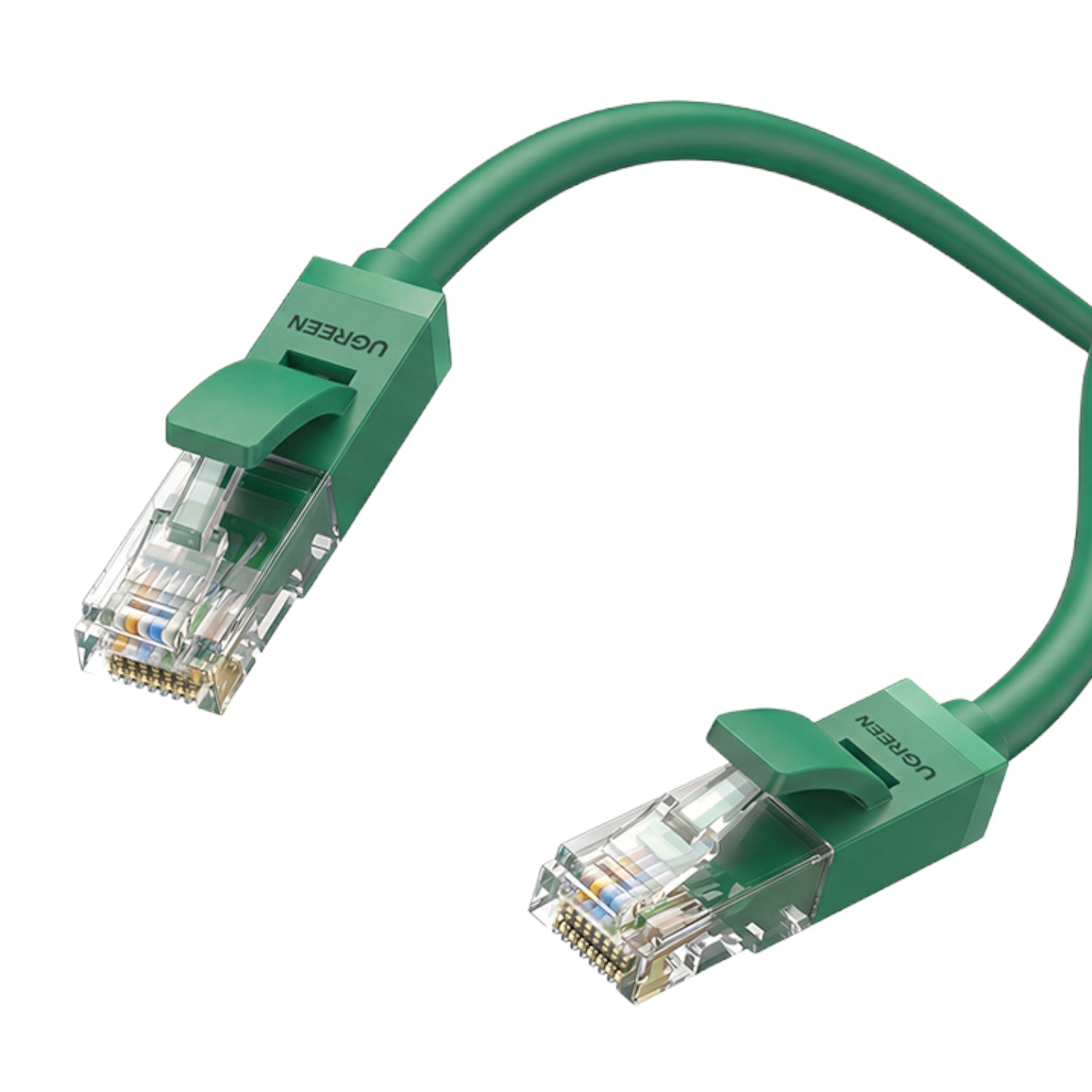 Ugreen RJ45 CAT6 2M LAN Network Cable (1GBPS, 250MHZ) – Green image 2