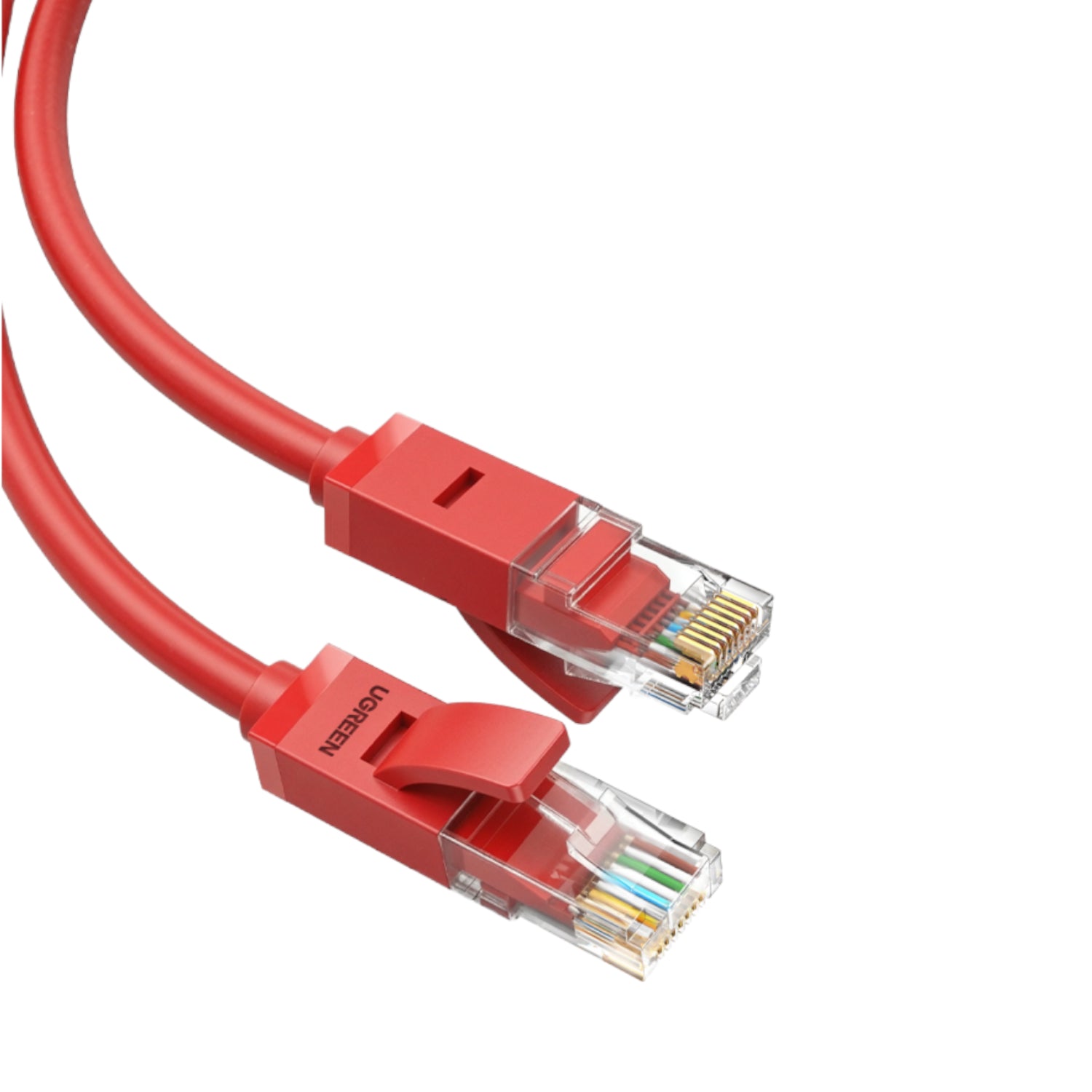 Ugreen RJ45 CAT6 Ethernet 0.5M LAN Network Cable -Red (1GBPS, 250MHZ)