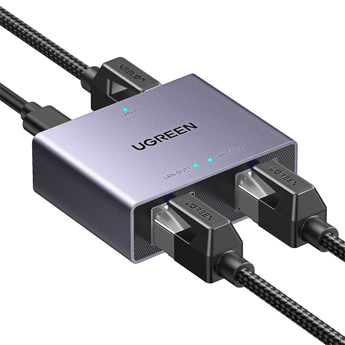 Ugreen 1-TO-2 Gigabit Ethernet Splitter, 1000MBPS LAN Network Adapter image 2