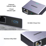Ugreen 1-TO-2 Gigabit Ethernet Splitter, 1000MBPS LAN Network Adapter image 3