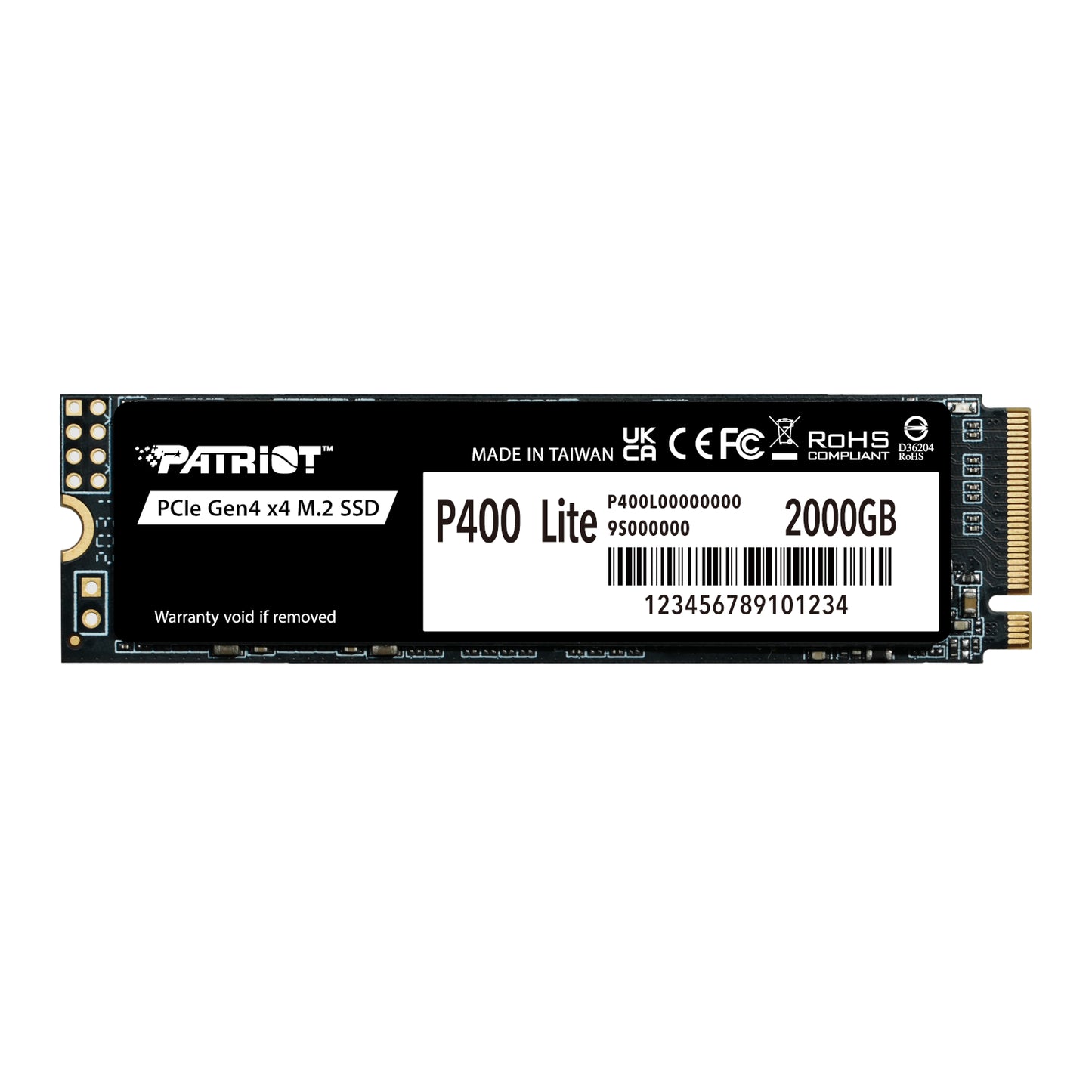 Patriot P400 Lite 2TB M.2 PCIE Gen 4 X4 NVME SSD