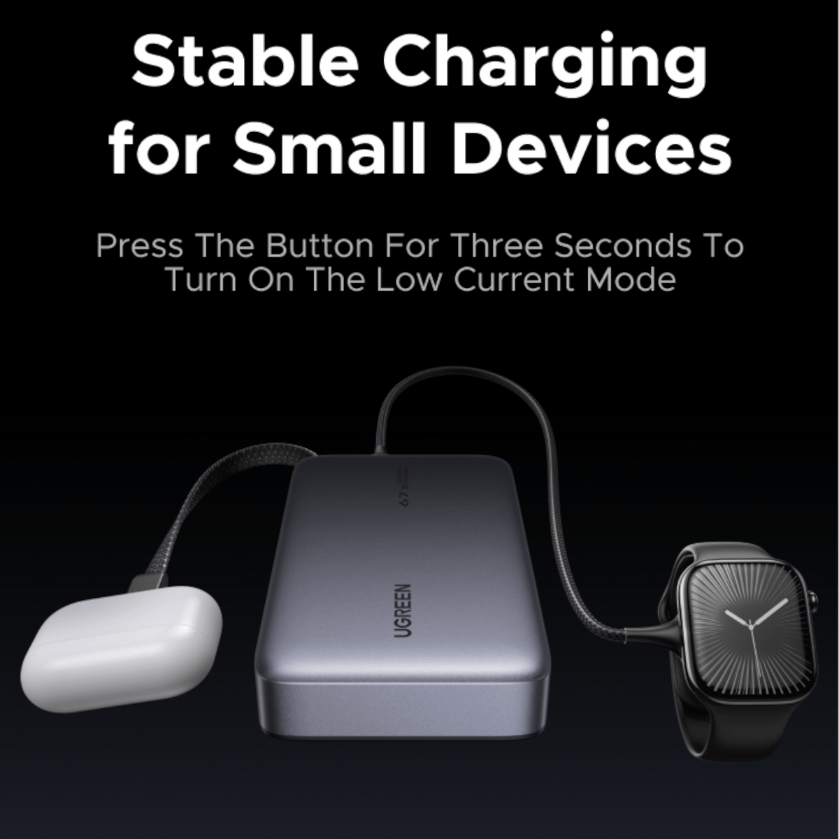 Ugreen 20000MAH 67W Nexode Power Bank With Built-In Cable image 3