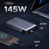 Ugreen Nexode 145W 20000MAH Power Bank With Built-In USB Type-C Cable image 2