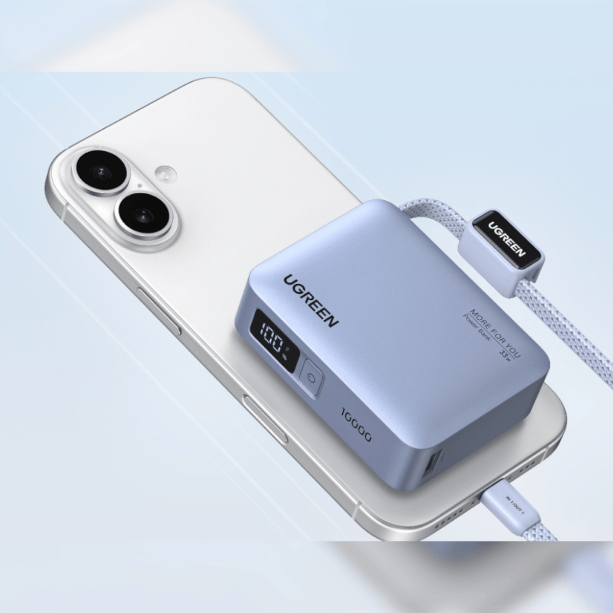 Ugreen Nexode 10000MAH 30W Power Bank With Built-In USB Type-C Cable image 5