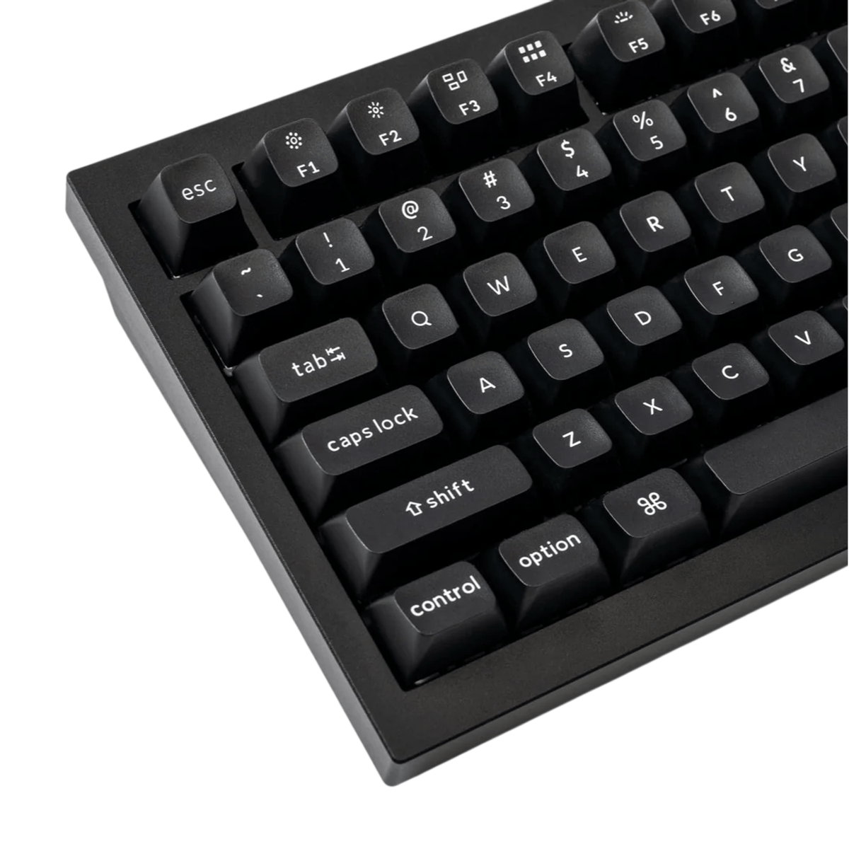Keychron Double Shot Ksa Pbtfull Keycap Set White On Black image 2