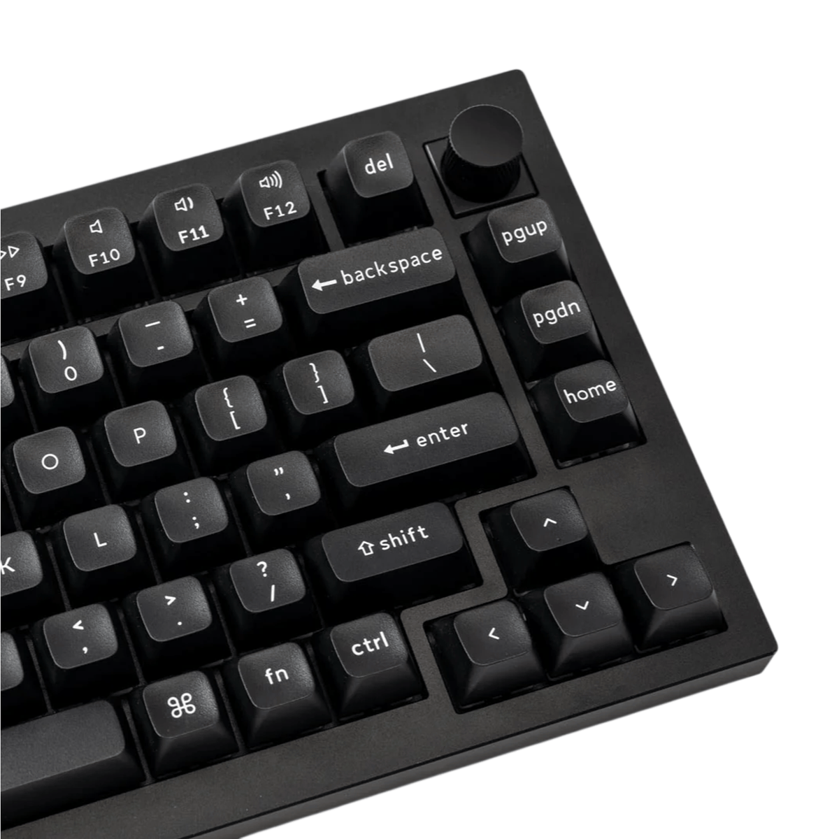 Keychron Double Shot Ksa Pbtfull Keycap Set White On Black image 3
