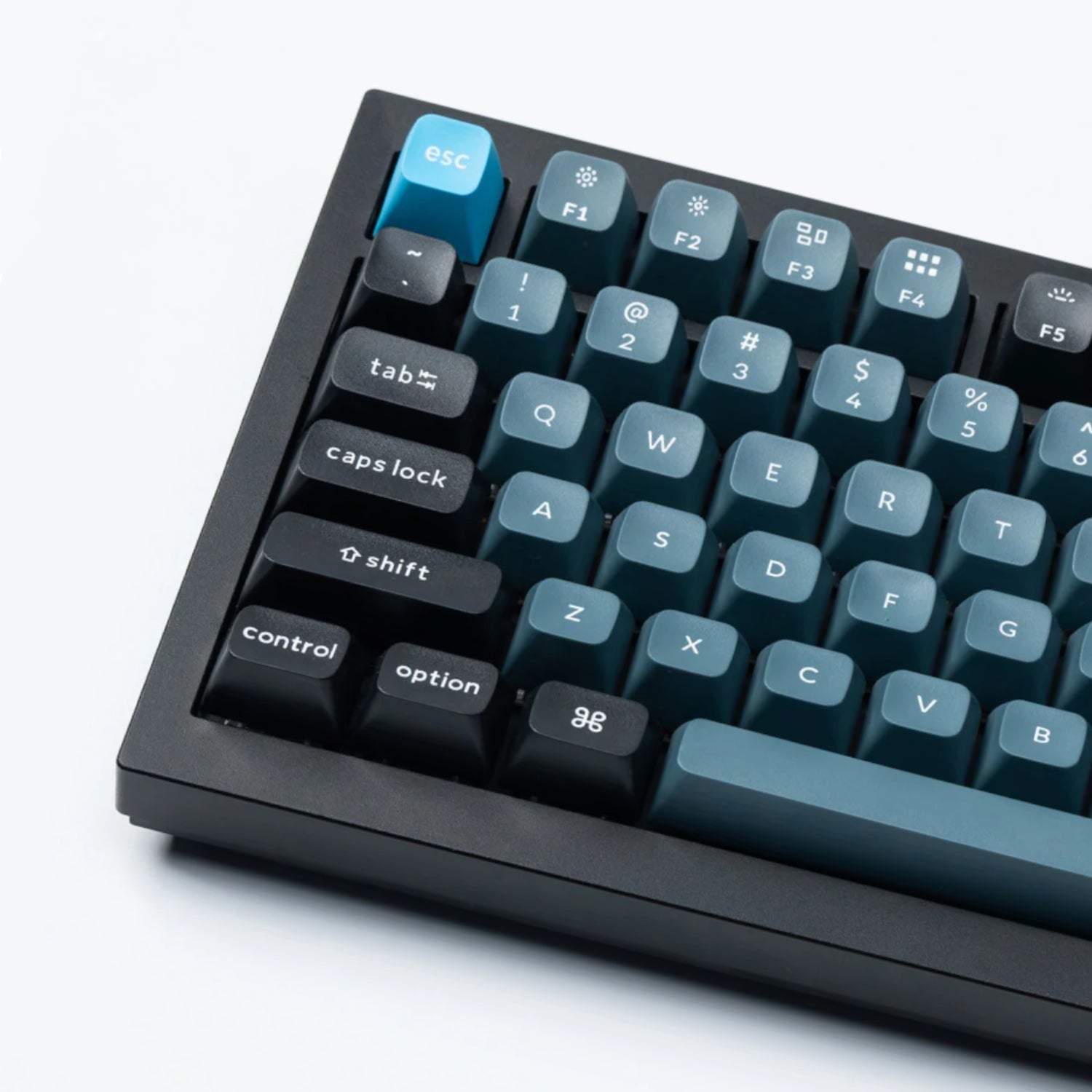 Keychron Double Shot Ksa Pbt Keycap Set Dark Grey/Grey/Blue image 3
