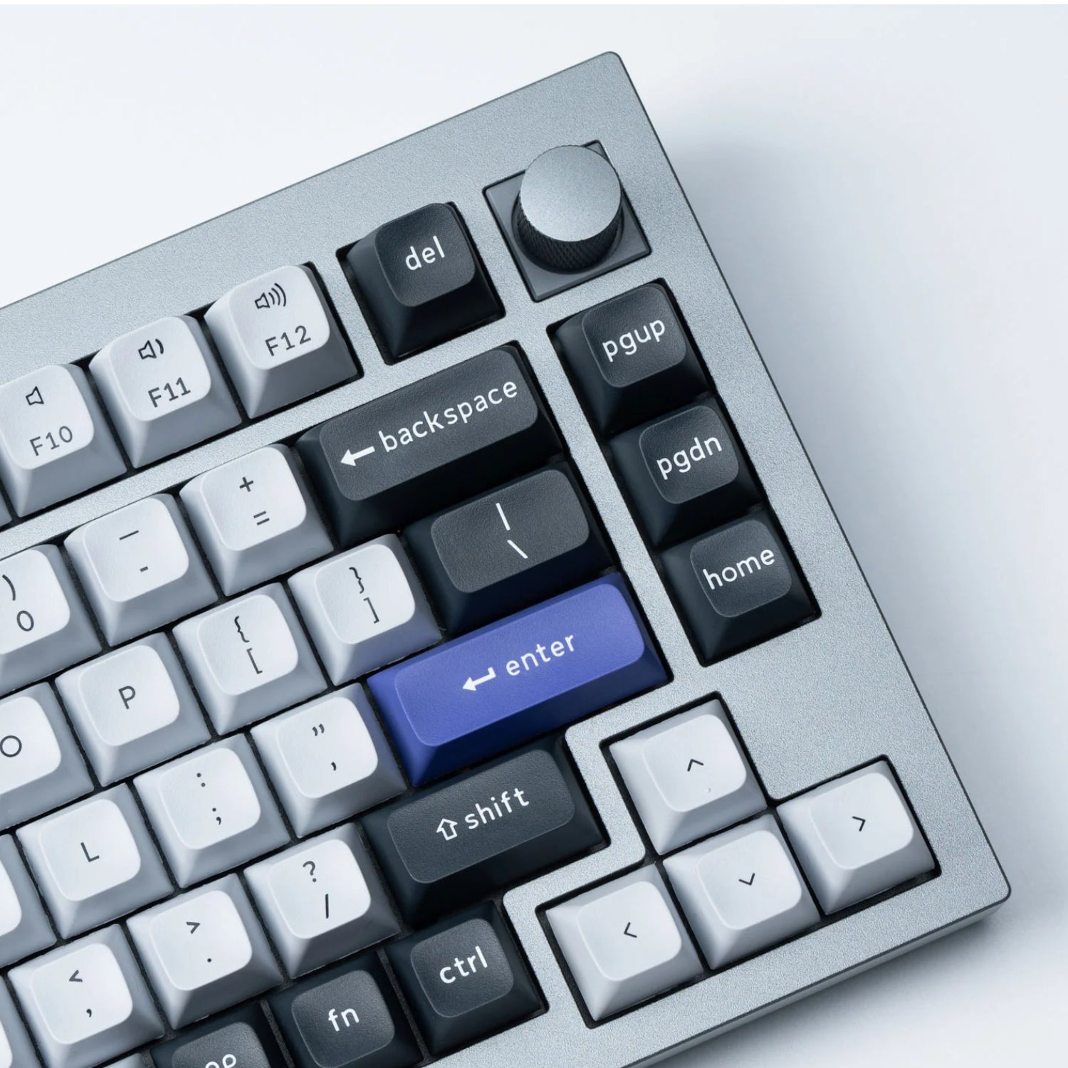 Keychron Double Shot Ksa Pbt Keycap Set Dark Grey/White Smoke image 2