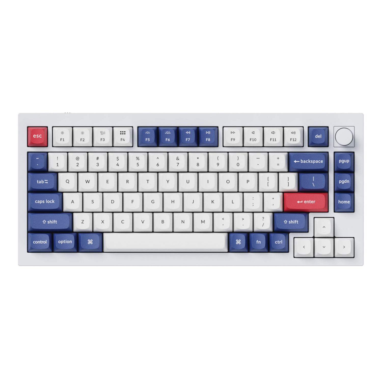 Keychron Double-Shot Pbt Osa Keycap Set Blue And White image 2