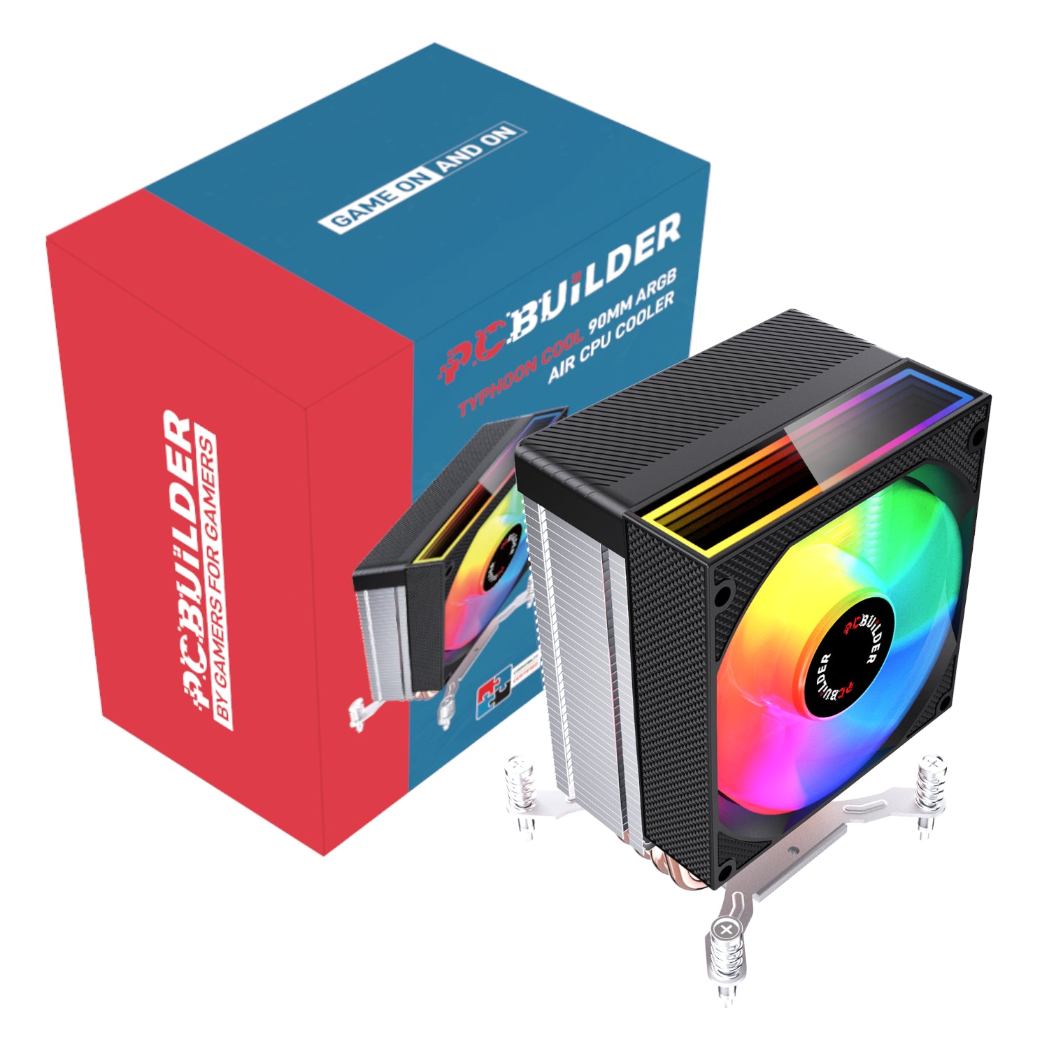 Pcbuilder Tyhpoon Cool 90MM Air CPU Cooler Black