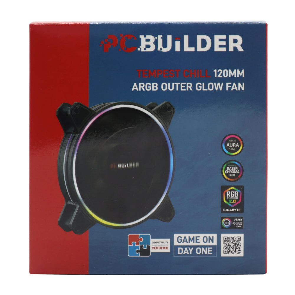 Pcbuilder Tempest Chill 120MM ARGB Outer Glow Fan image 2