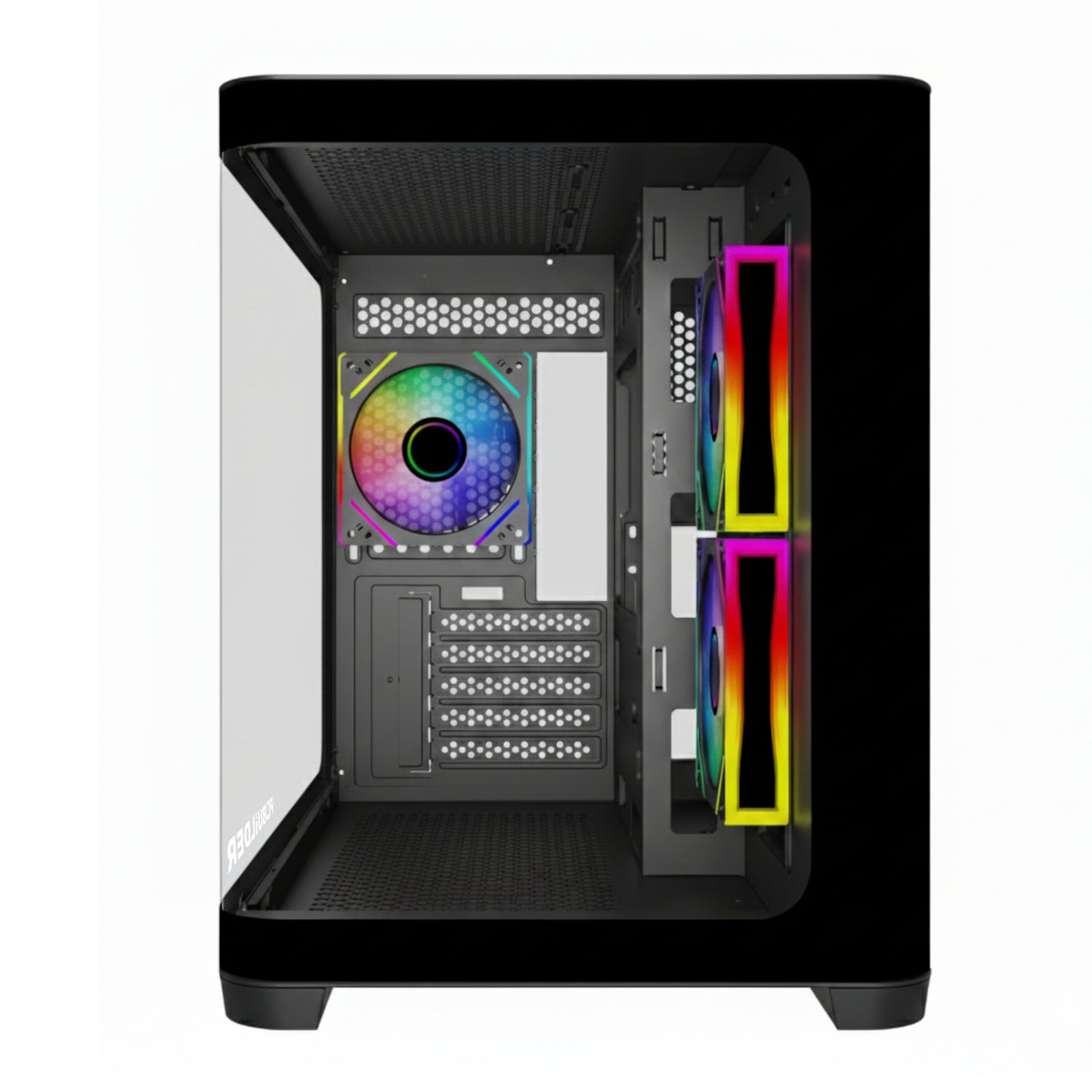 Pcbuilder Hideout Micro-Atx Back-Connect Gaming Chassis image 3