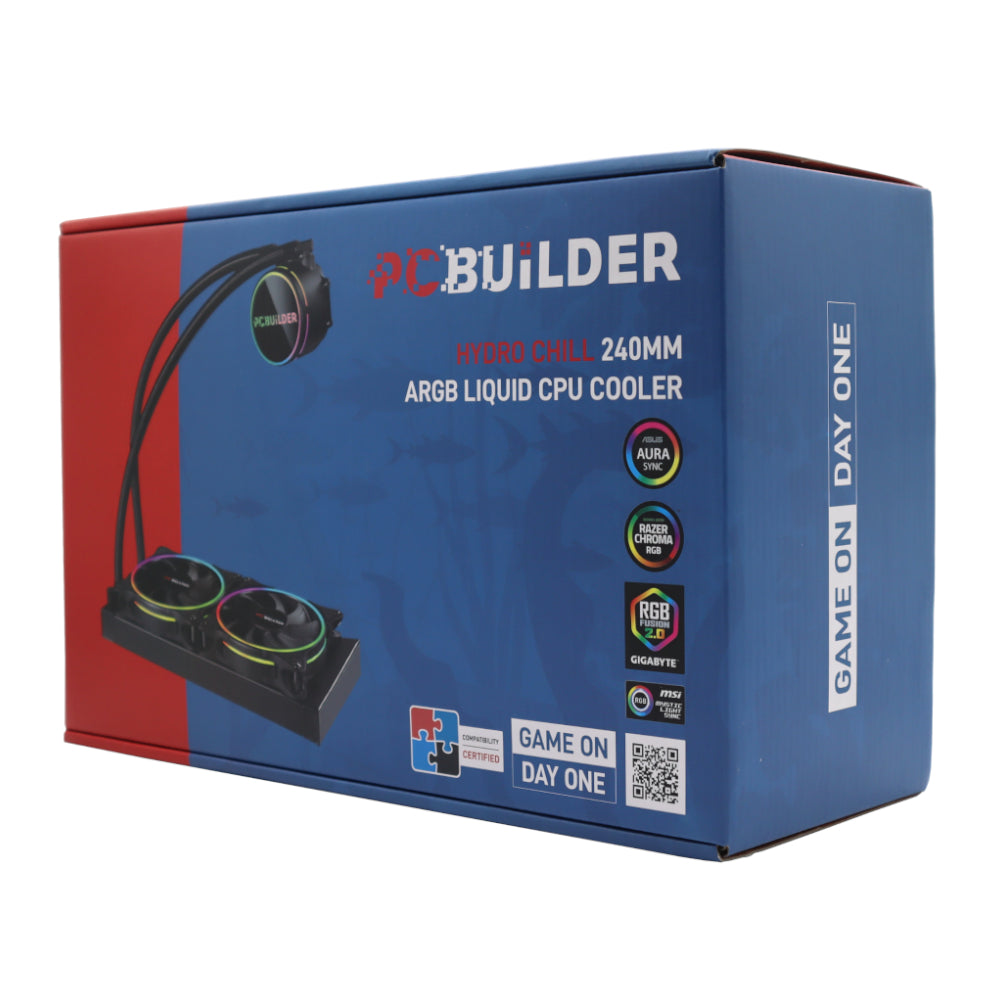 Pcbuilder Hydro Chill 240MM Aio Liquid CPU Cooler ARGB image 5