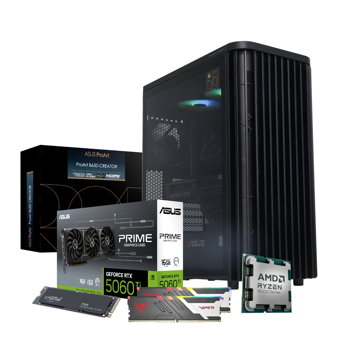 Pcbuilder Ryzen 7 9700X Monet Windows 11 Creator PC image 2
