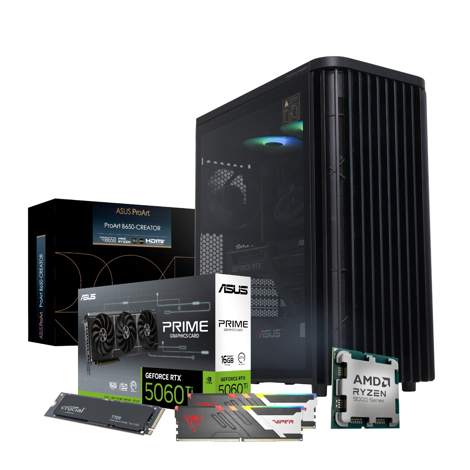 Pcbuilder Ryzen 7 9700X Monet Windows 11 Creator PC image 2