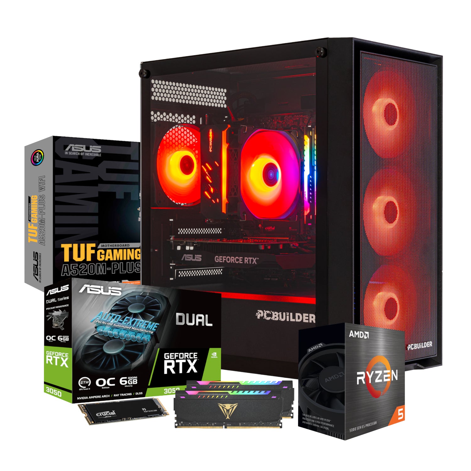 Pcbuilder Ryzen 5 5600XT Sentinel Windows 11 Gaming PC image 2