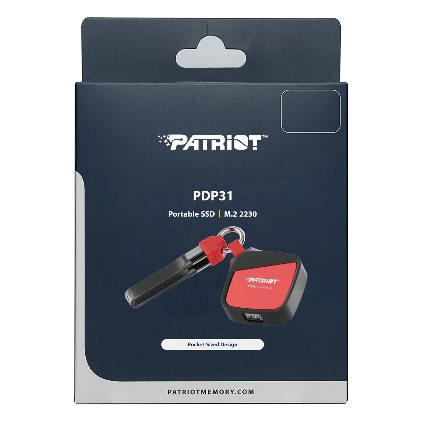 Patriot PDP31 500GB Type-C Portable SSD Red / Black image 5
