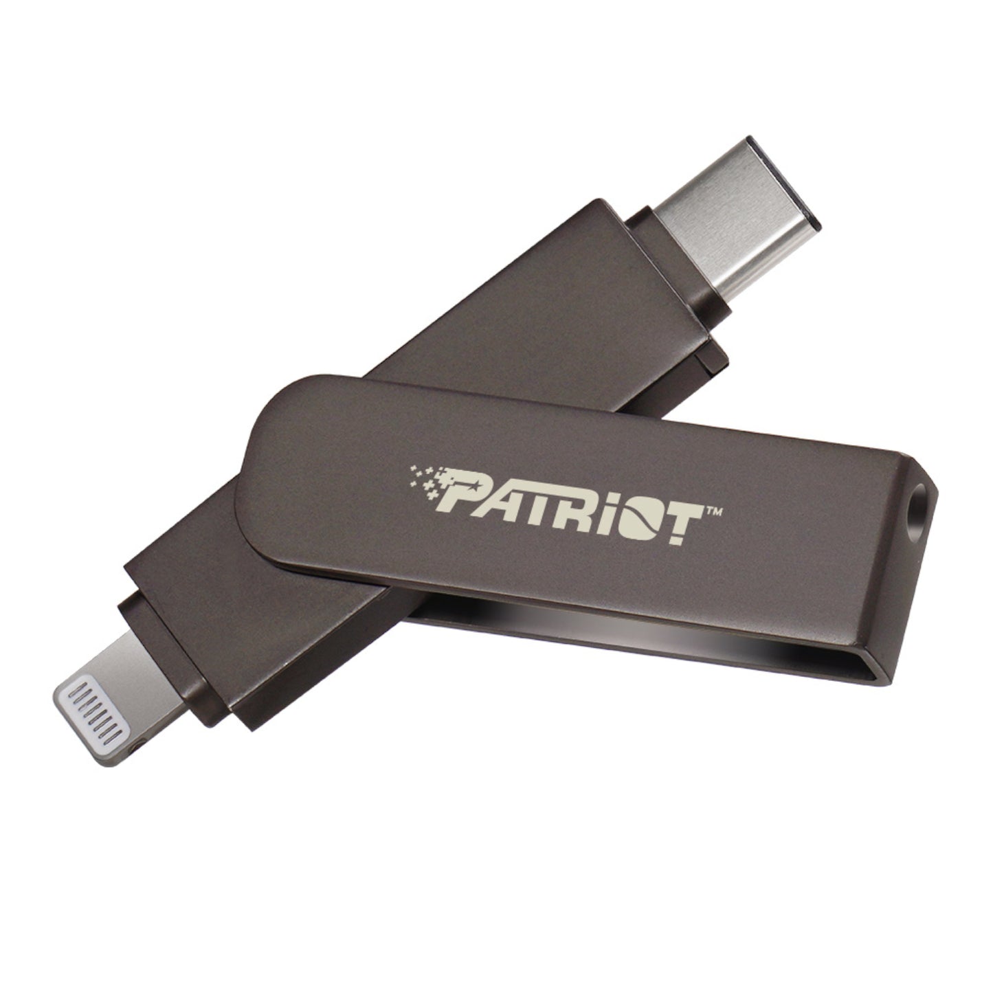 Patriot Iluxe Stick C 256GB USB 3.2 Gen 1 Type C + Lightning Flash Drive Black