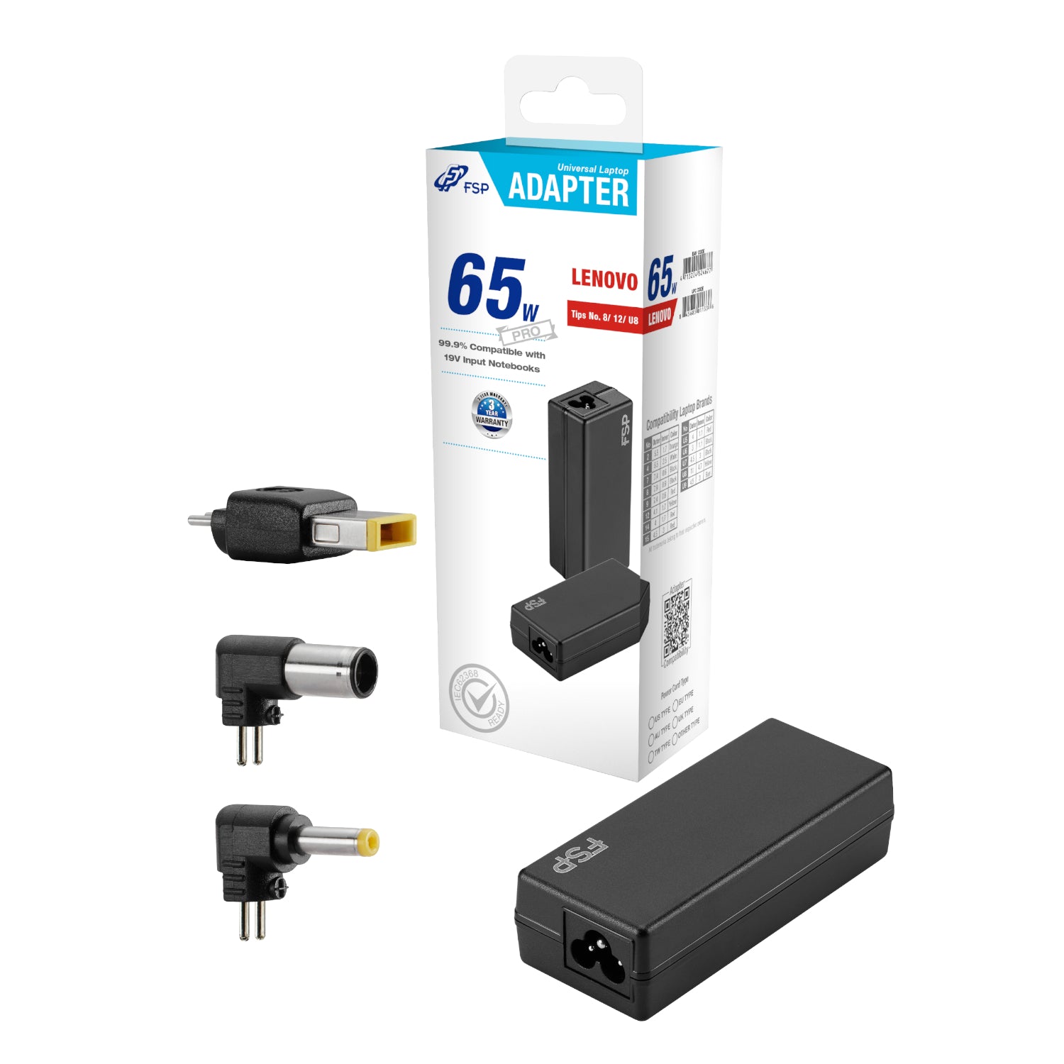 Fsp Pro 65W Universal Laptop Adapter – Lenovo