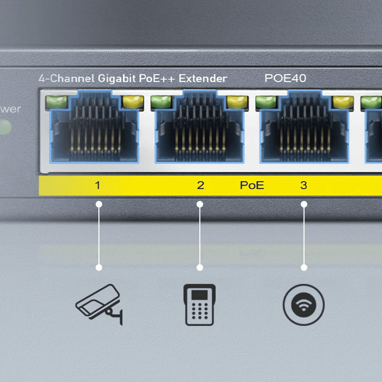 Cudy 4 Port Gigabit POE 1X POE Input 60W Switch image 5