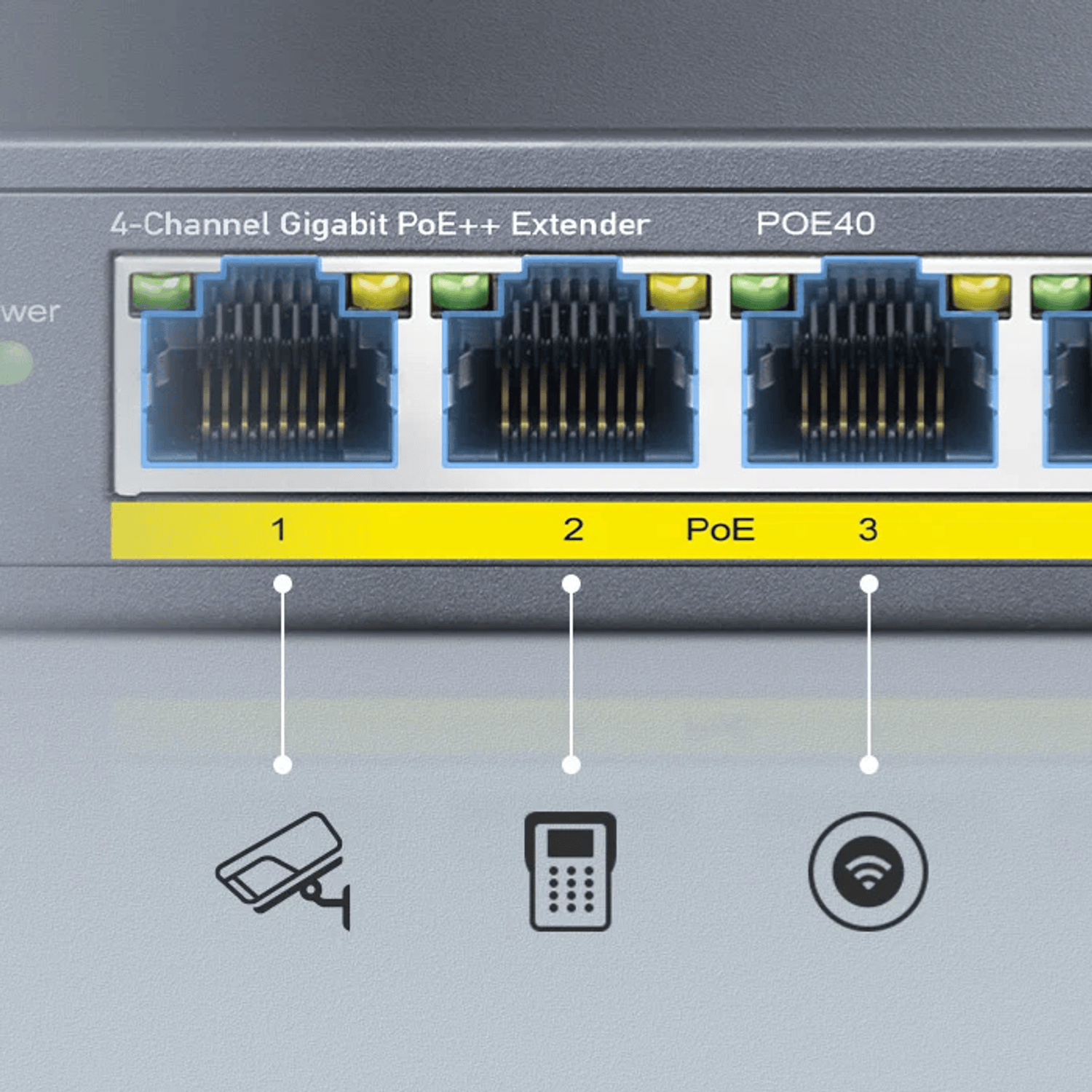 Cudy 4 Port Gigabit POE 1X POE Input 60W Switch image 5