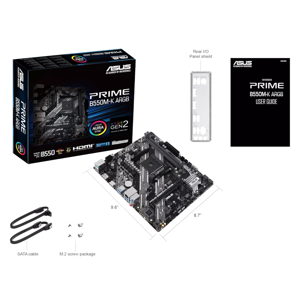 Asus Prime B550M-K ARGB AM4 M-ATX Motherboard image 5