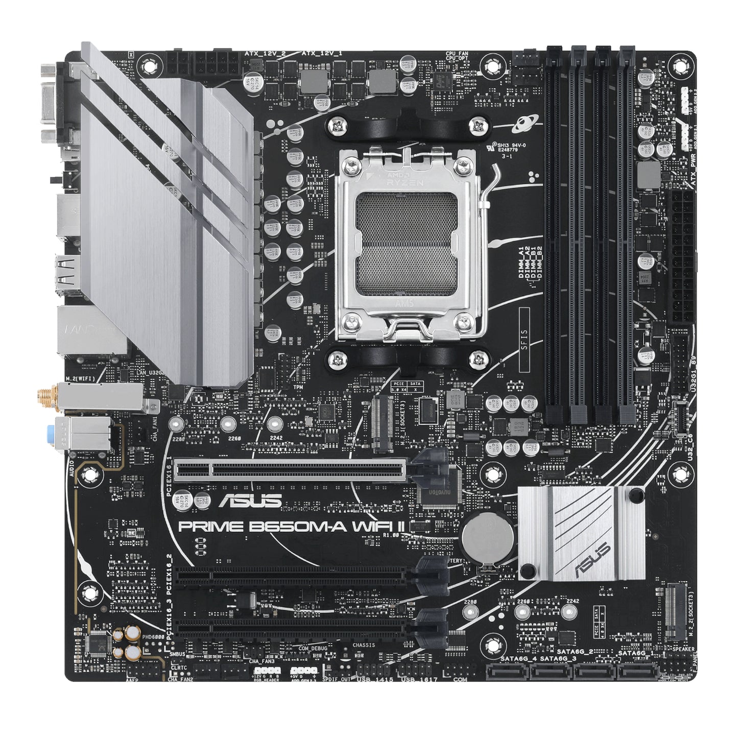 Asus Prime B650M-A WIFI II M-ATX Gaming Motherboard image 2